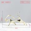 Gold-plated Hollow Metal Bull Statue Animal Sculpture Decorative Piece for Living Room Bedroom or Entryway Home Decoration Gift