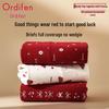 Ordifen Women's High-Waist Red Lucky Briefs 3-Pack