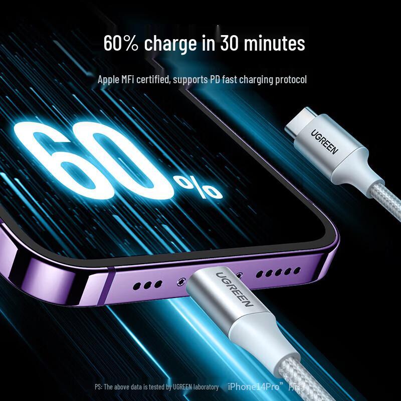 Ugreen MFi Certified USB-C to Lightning Fast Charge Cable