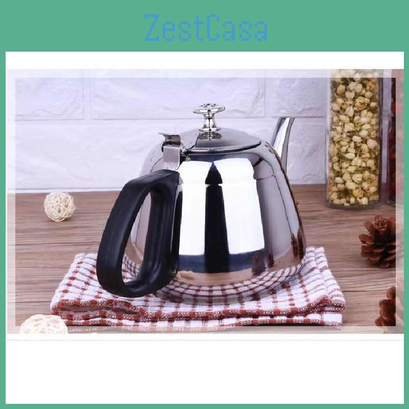 Traditional Stainless Steel Water Kettle With Mesh Filter For Home Tea Brewing And Boiling