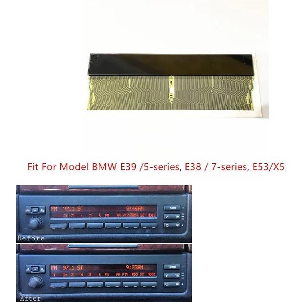 1pc LCD Display Screen For BMW E53 E38 E39 5 & 7 Series X5 Mid Radio FM Interior Car Engine Replacement Parts