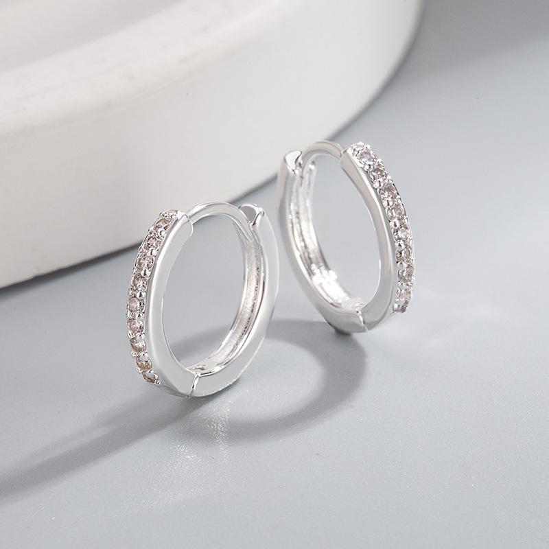 18K Gold Plated Elegant Diamond Ear Cuffs for Men and Women
