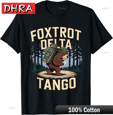 Foxtrots Deltas Tangos Funny Resist Bear TShirt Unisex TShirt In Homme Gift for Friends Short Sleeve Tee Minimalist Tops