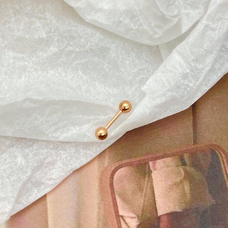 

Monkey House ACC Old Money Style Champagne Pink Diamond Super Flash Ear Bone Stud Ear Ear Bone Pin Big Diamond Twist Screw Ear Studs 3mm old money wind rose gold ball