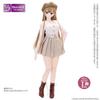 Azone International AZO2 Pleated Skirt Beige Check 1/3
