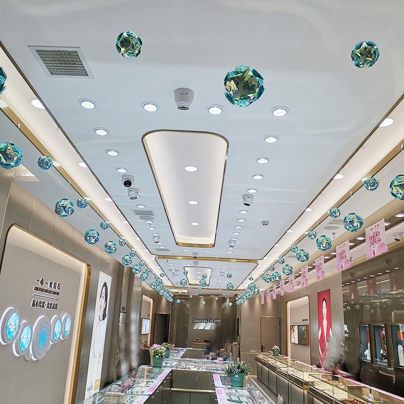 Rose Hanging Ball Christmas Decorations for Mall Ceilings