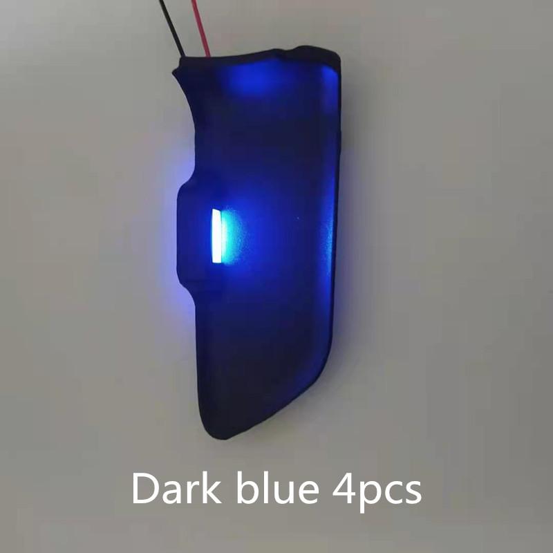 

4Pcs LED Door Bowl Light Lamp Rear Handle Decoration Atmosphere Interior Lights For Toyota Corolla altis - Accessories синій