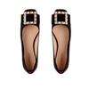 Shoes Classic Rv Temperament Square Buckle Rhinestone Commuting Low Heel Versatile Single Shoes Women's Autumn