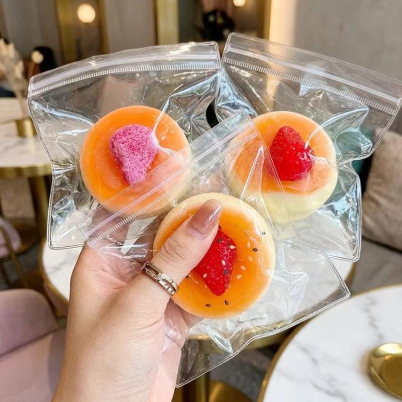 Realistic Pudding Fidget Sensory Toys Soft Touch Slow Rebound for Kids ADHD Anxiety Relief Stocking Stuffers