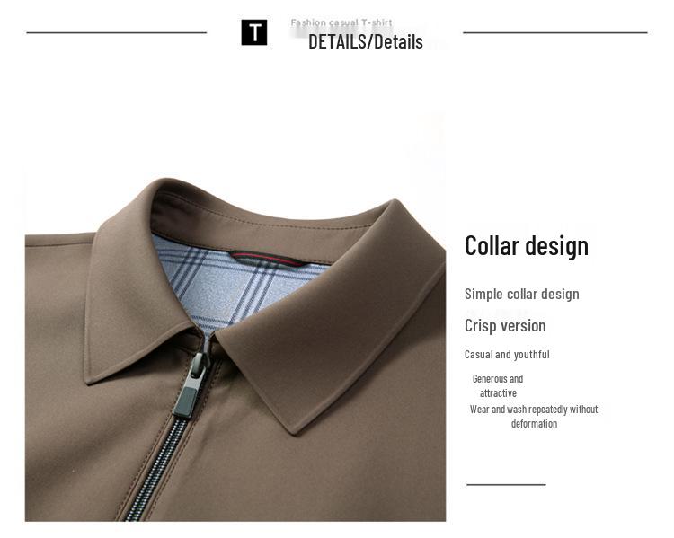 2026 Spring Men's Lapel Jacket: Dad-Style, Business Casual & Fashionable Outerwear