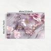1Pcs Rubber Drying Mat With Mauve Petite Flower Mats Heat-Resistant Table Mats Tableware Drying Mats Moisture- For Coffee Shop