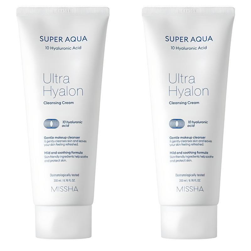 Missha Super Aqua Ultra Hyaluron Cleansing Cream, 200ml, 2 pcs