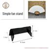 Wooden Lacquered Round Fan Display Stand – Ancient Style Festive Holder