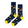 Men's Socks Christmas Stockings Pipe Christmas Santa Claus Ankle Socks