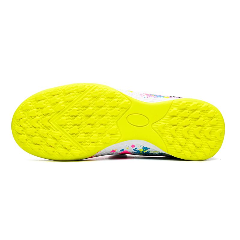 Jungen/Kinder Gummi rutschfeste kurze Spike Klettverschluss Schnürung Kunstrasen Fußballschuhe