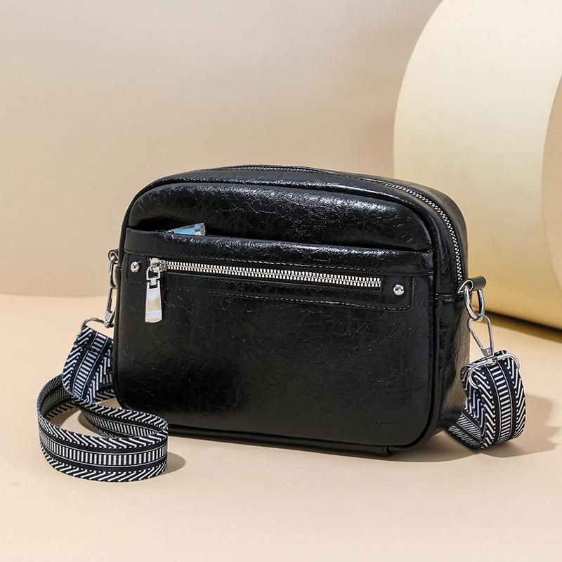 Multi-pocket women's shoulder bag trendy atmosphere simple autumn and winter new broadband messenger