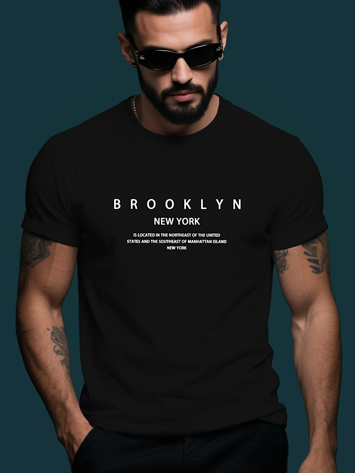 Brooklyn New York Trendy Streetwear Summer Casual Round N... XXXL
