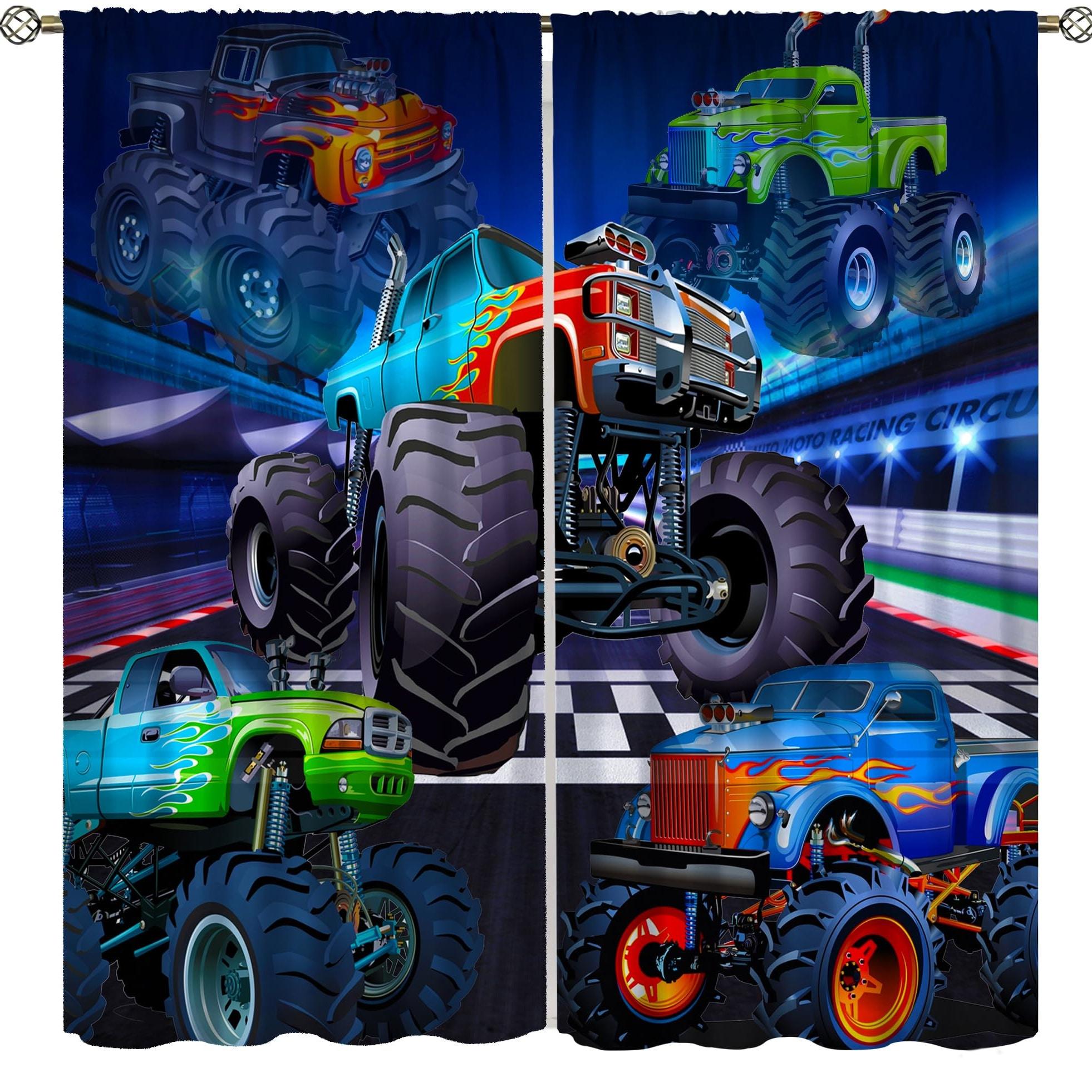 

of The World of Car Modification -printed curtains, pole bag curtains 42*84, home decoration, room decoration 29Wx64L(75x166CM)x2