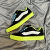Knu skool culoare contrastantă verde fluorescent negru pantofi groși tip pâine stil stradă american cool pantofi sport casual
