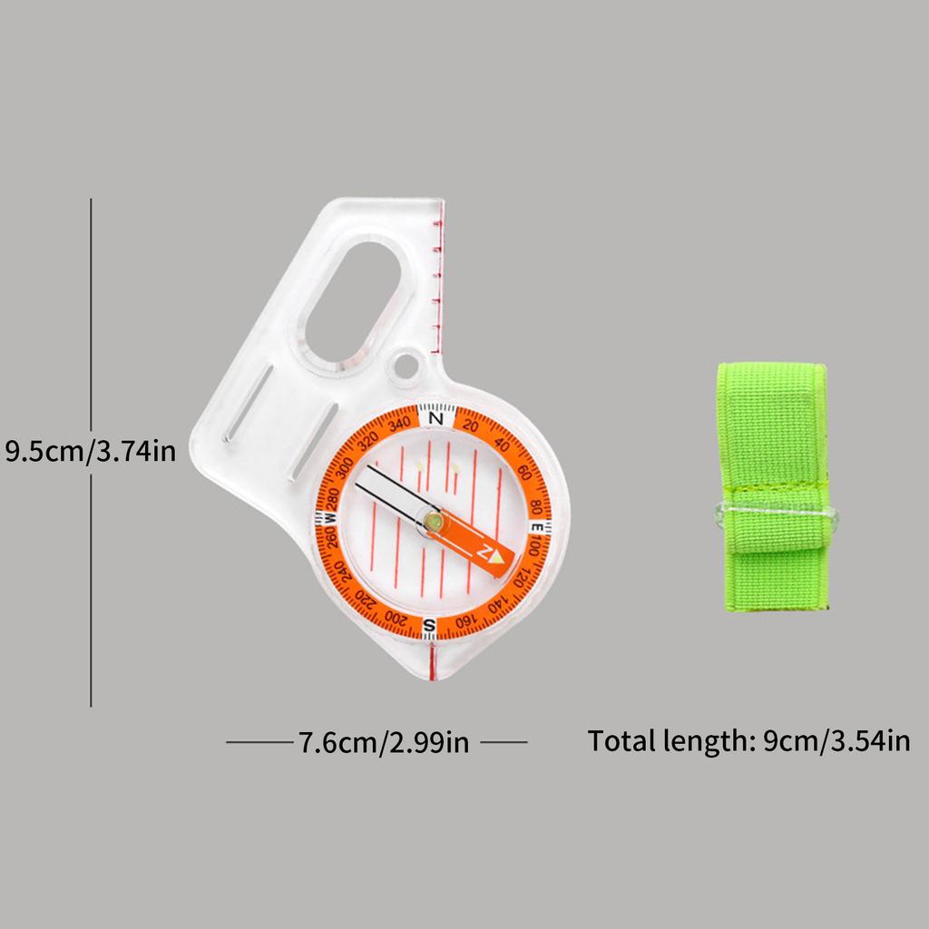 Practical Outdoor Compasses Plastic Orienteering Compasses with Scale Hiking Backpacking Compasses for Map Reading