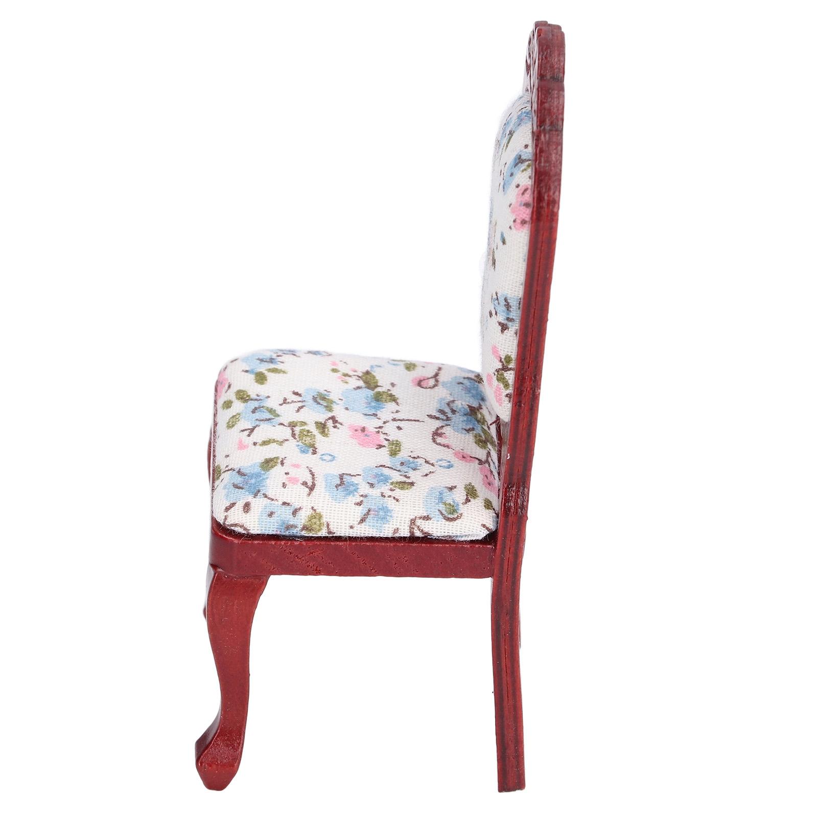 

1:12 Кукольный стул Имитация Деревянный Кукольный домик Миниатюрный Стул Модель Мебель Аксессуары Подарок