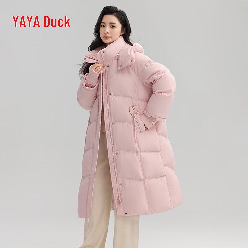 YAYA 2024 Women's Long Hooded Duck Down Parka