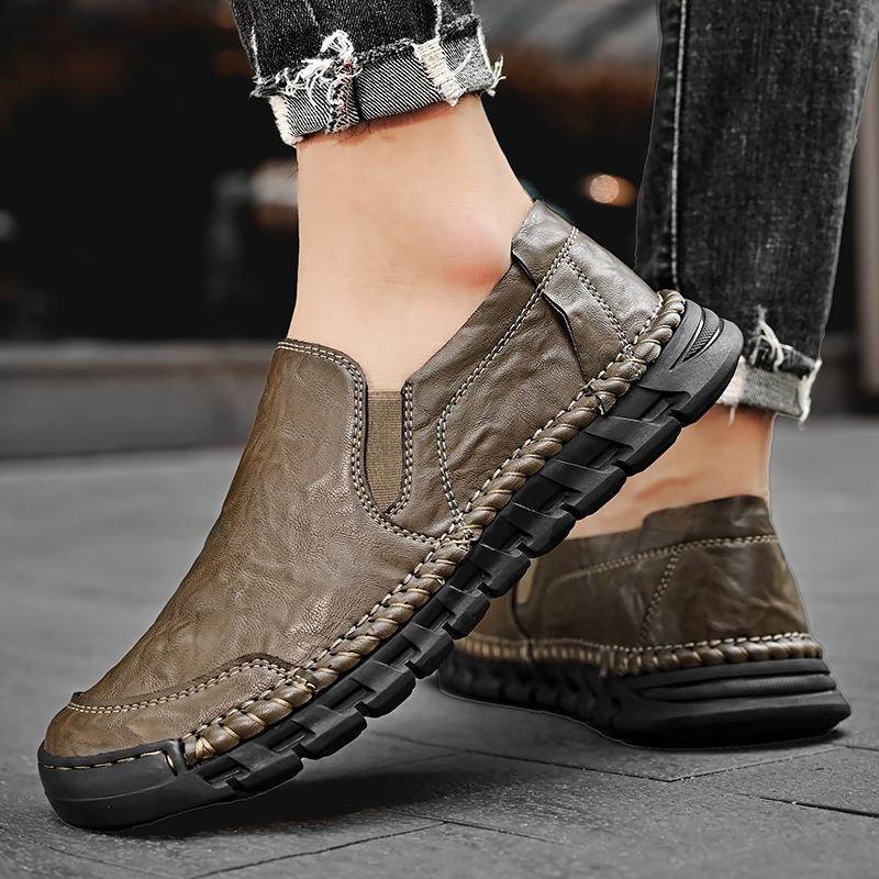 Spring Men's Shoes Leather New Sports Shoes Korean Version Men's Casual Shoes Men's Trendy Shoes Men' Leather Shoes