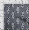 oneOone Cotton Flex Fabric Leaves & Floral Block Print Fabric By The Yard 40 Inch