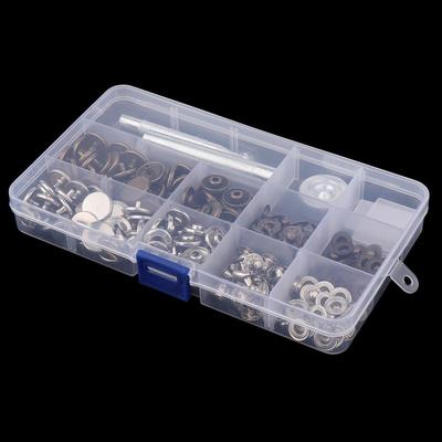 Fastener Studs Popper Button Leather Fabric Jean Fixing Tool Kit