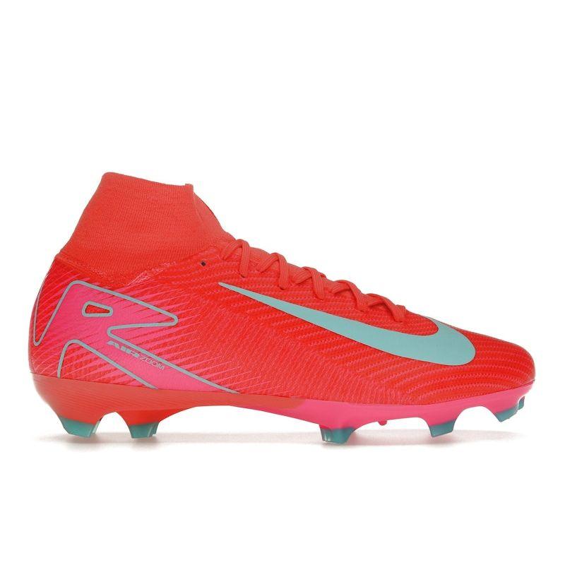 Nike Zoom Mercurial Superfly 10 Pro FG Mad Energy Pack Unisex Sneakers Red Ember-Glow Aurora-Green HF9433-800