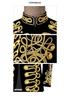 Men's Retro European Velvet Military Jacket with Gold Embroidery