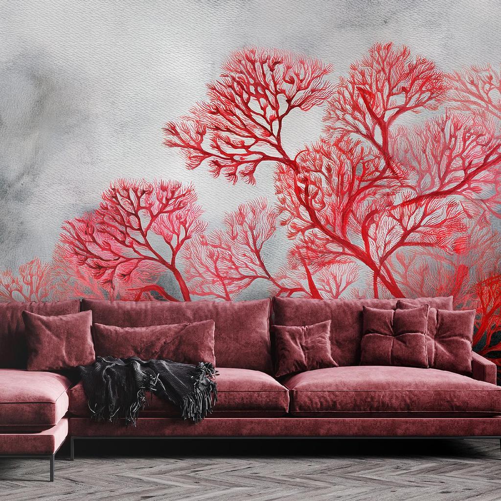 Wallpaper Trees plants red