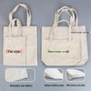 Custom Wear-Resistant Graduation Souvenir Canvas Tote Bag with Ribbon