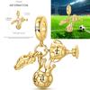 Inlaid Zirconium Sun 925 Silver Travel Balloon Butterfly Love Family Sister Heart Charm Fits Women Jewelry