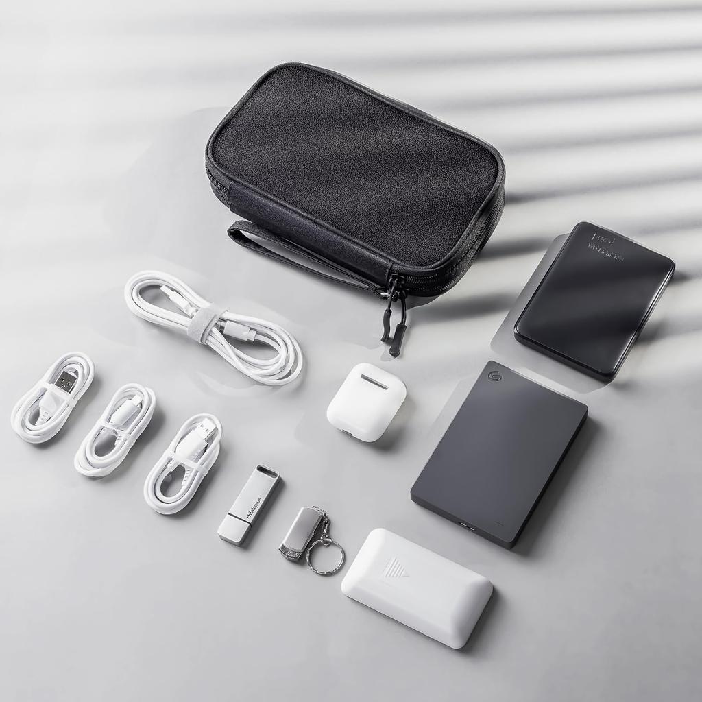ProCase Gadget Large Charger and Cable Gadget PC Peripheral Accessory Cosmetic Organization HDD and Mobile Accessory Storage for Overseas Travel and