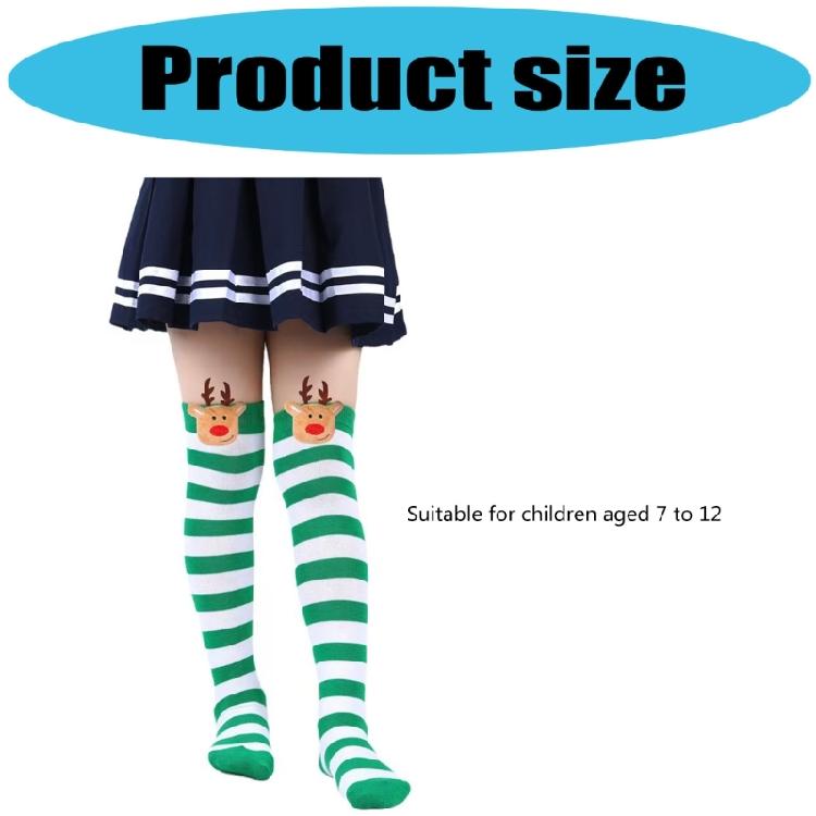 Women's Thigh High Stockings with Reindeer Christmas Stockings Over the Knee Socks Halloween Cosplay Costumes Hosiery