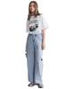 BONIEE Persian Chinchilla Cat Collage Cat Graphic Loose T-Shirt White