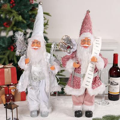 Zhongran 18 Inch Standing Santa Claus Holiday Doll Christmas Decoration