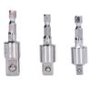 3Pcs 360 Degree Rotating Sleeve Connecting Rod Square Head Wind Batch Conversion Rod Electric Drill Tool Accessories