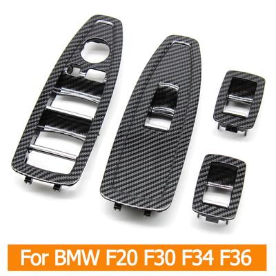 Wewnętrzna Listwa Panelu Przełącznika Podnośnika Szyby z Włókna Węglowego Zamiennik Dla BMW Serii 1 3 4 F20 F30 F31 F34 F35 F36
