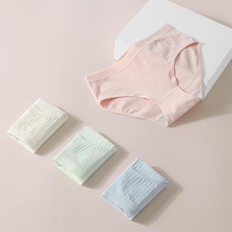 Lonsa Women's Pure Cotton Breathable Briefs (4-Pack)