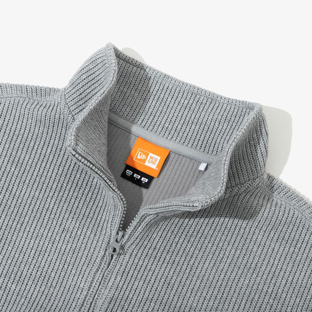 NEW ERA Outdoor Knitted Jersey Half Zip Heather Grey 14741963