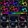 Dual Port RGBW Meteor Ceiling Car Roof Shooting Star Light LED Fiber Optic Light Starry Sky Lamp APP Control  Atmosphere Light