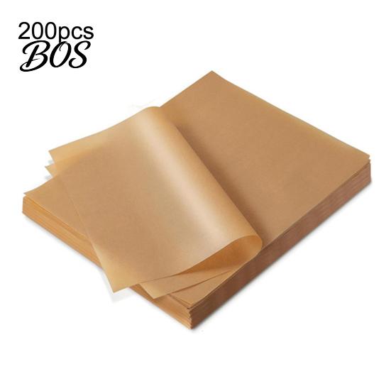 Heat Resistant Oven Liner Parchment Paper Baking Sheets, And Air Fryer Oil Sheet Liner, Disposable Non Stick Silicone Coated for Grilling High