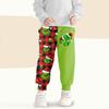 Kids' Fashion Christmas Print Loose-Fit Waistband Casual Sweatpants