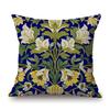 Hand Drawn Morris Pattern Motif Flower Plant Ivy Designs Home Decorative Sofa Throw Pillow Case Cotton Linen Cushion Cover