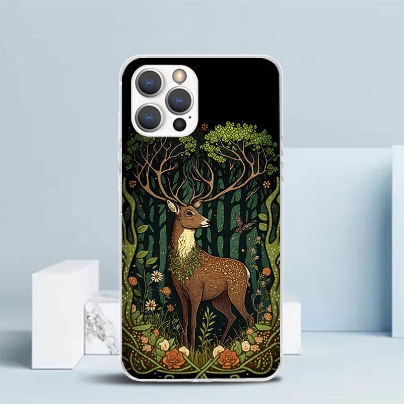 Deer Hunting Camo Phone Case For IPhone 16 17 Air 16E 15 14 Plus 13 Mini 12 11 Pro Max 7 8 + SE 2020 Soft TPU Back Cover 16 15 1