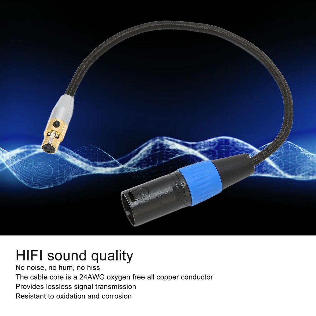 XLR Male to   XLR Female Cable Professional 3 Pin XLR Cable Adapter for Camera Mixer Microphone Recorder