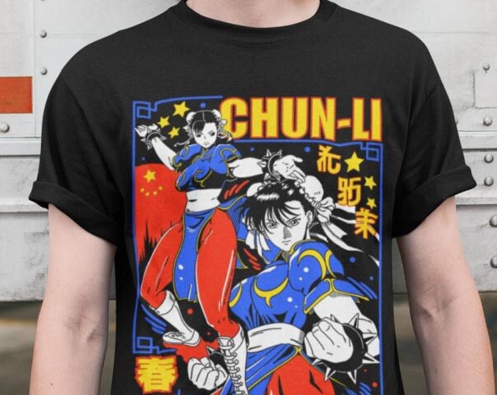 Chun Li Portrait Super Street Fighter 2 Turbo Premium Unisex T shirt. 3XL