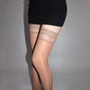 Double Silicone Hold Up Sexy Stockings Ladies 10D Horse Oil Shiny Over Knee Medias Pole Dance Gothic Shaping Stockings With Lace